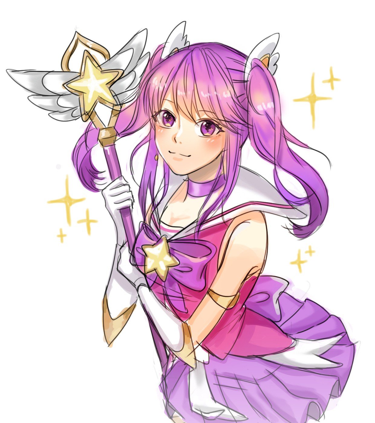 Star Guardian Lux by 조염병 HD Wallpaper Background Fan Art Artwork League of Legends lol