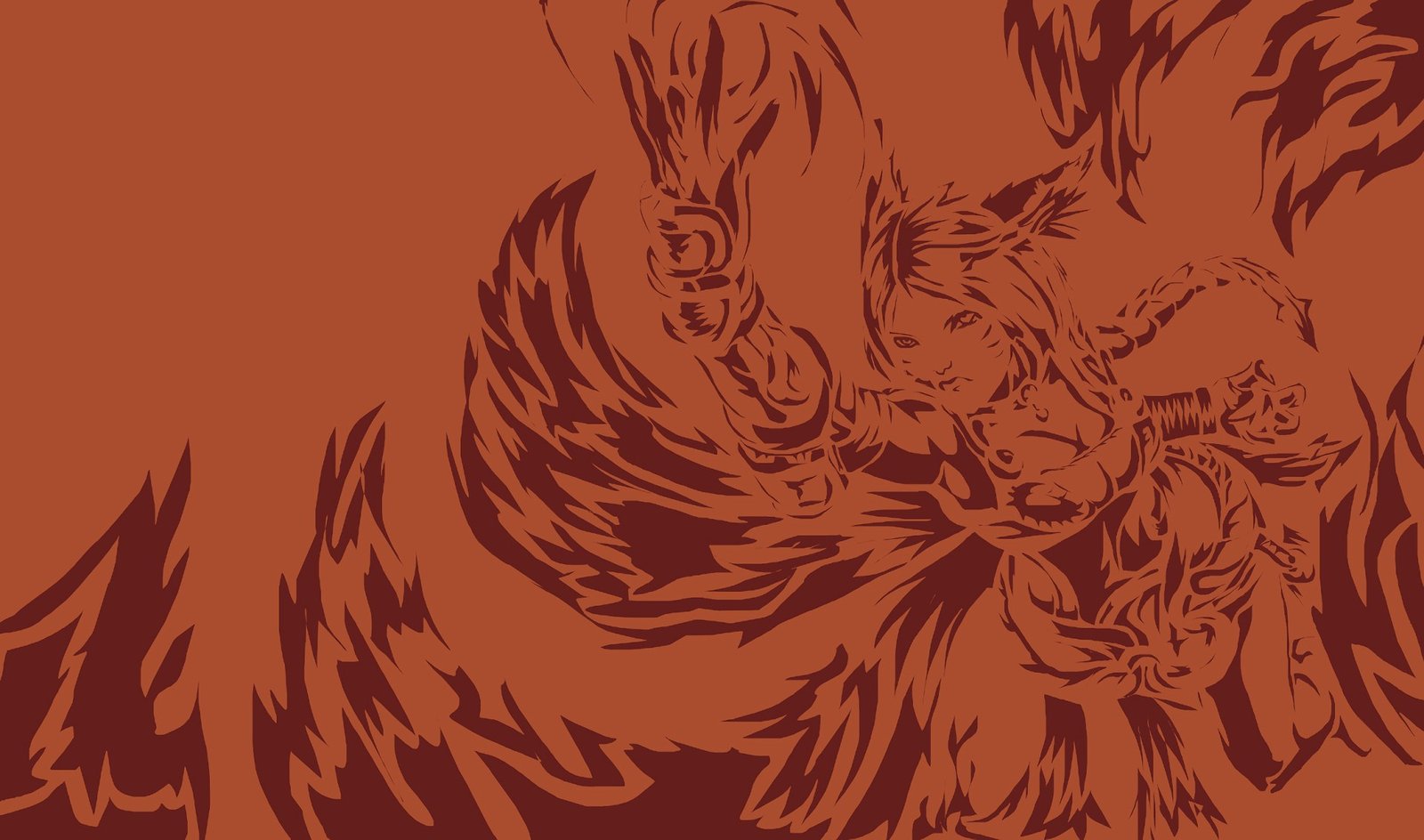 Foxfire Ahri Minimalistic by Light-linx HD Wallpaper Fan Art Artwork League of Legends lol