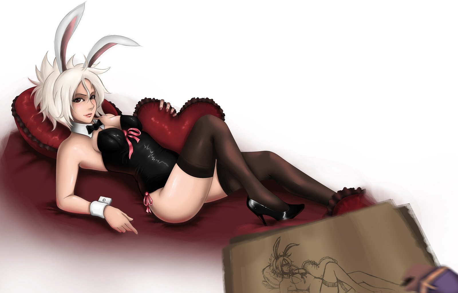 Battle Bunny Riven by sunnyrays HD Wallpaper Fan Art Artwork League of Legends lol
