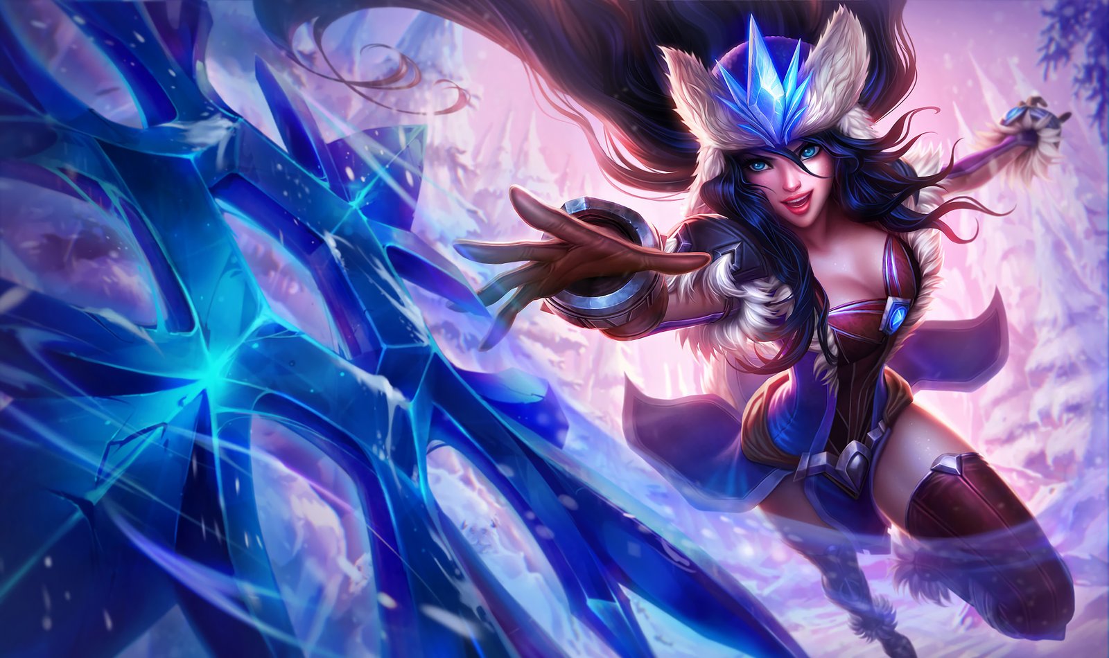 Snowstorm Sivir Splash Art v2 League of Legends Artwork Wallpaper lol