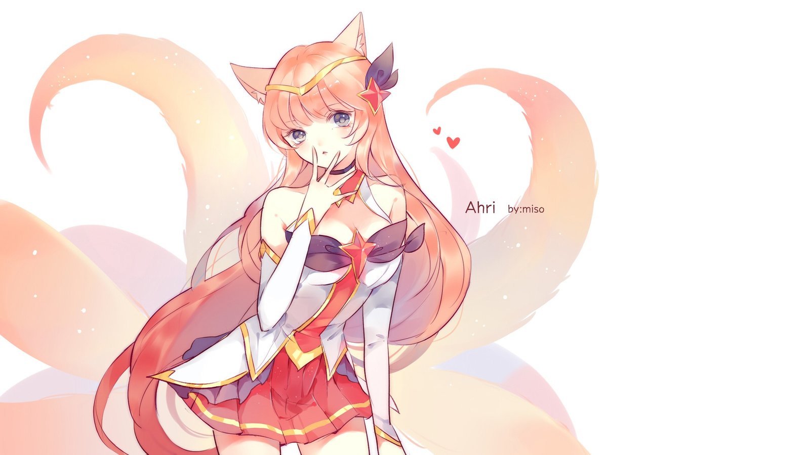 Star Guardian Ahri by misononeko HD Wallpaper Background Fan Art Artwork League of Legends lol