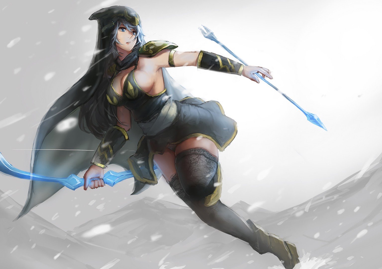 Ashe by Pandea Work HD Wallpaper Fan Art Artwork League of Legends lol