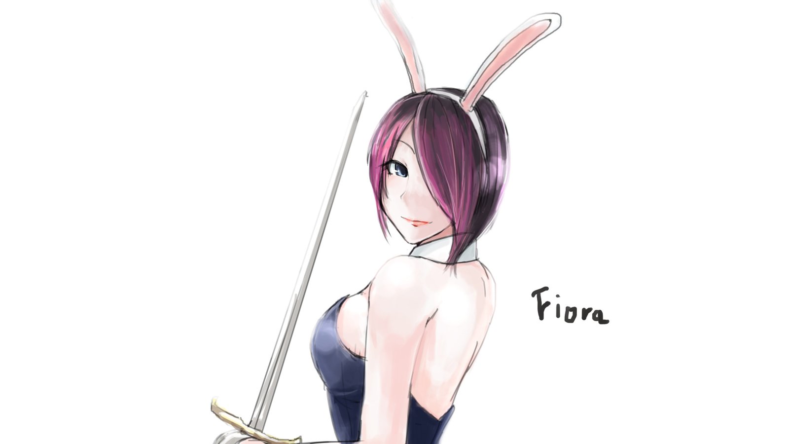 Battle Bunny Fiora by Menyuu HD Wallpaper Fan Art Artwork League of Legends lol