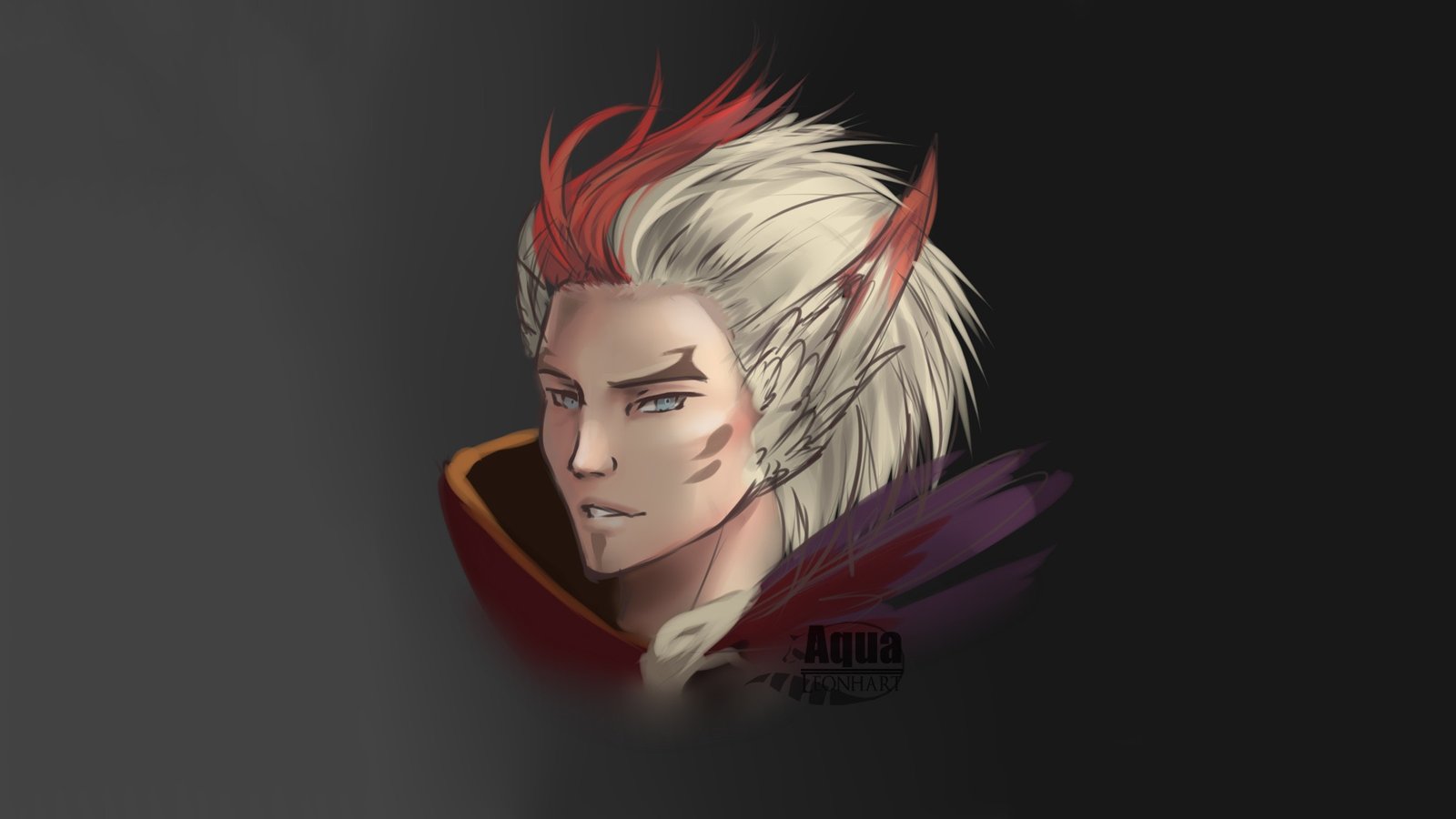 Rakan Portrait by aquaxleonhart HD Wallpaper Fan Art Artwork League of Legends lol