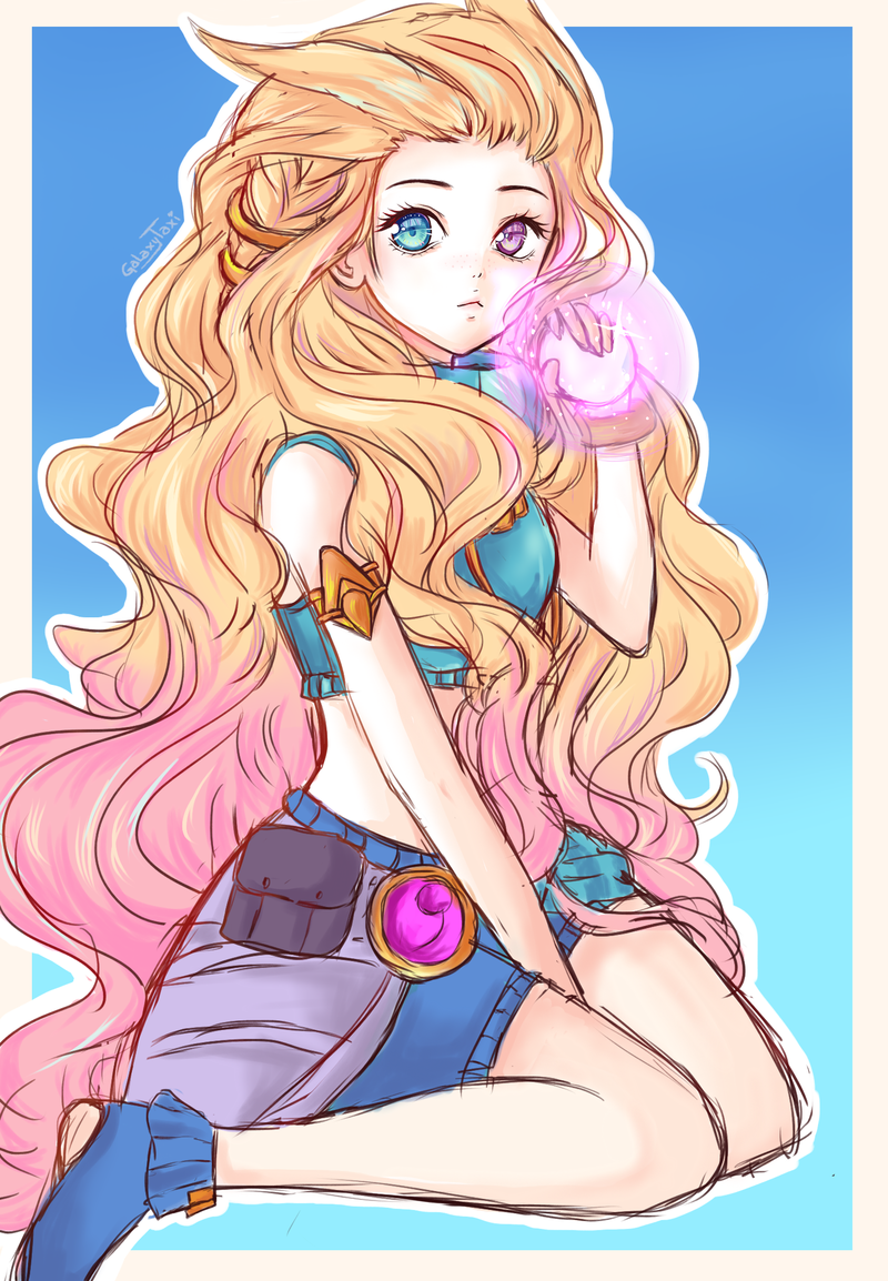 Zoe by GalaxyTaxi HD Wallpaper Background Fan Art Artwork League of Legends lol