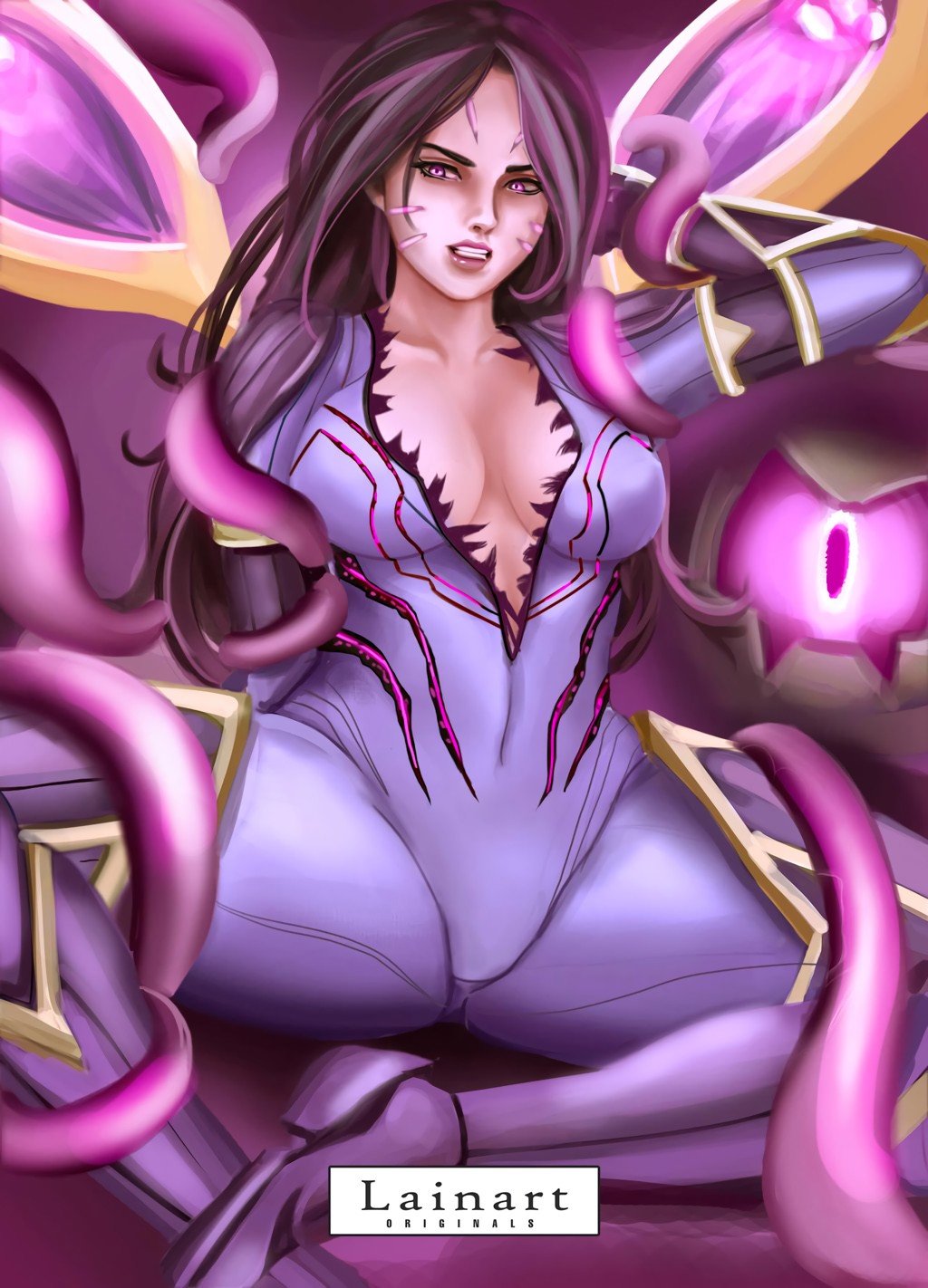 Kai'Sa by AikanaroC HD Wallpaper Background Fan Art Artwork League of Legends lol