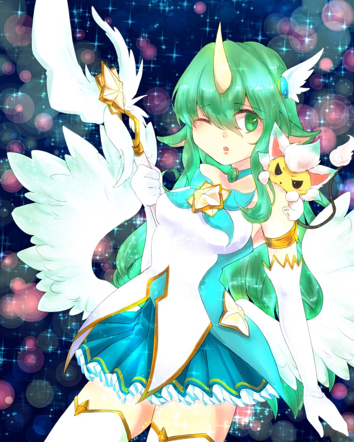 Star Guardian Soraka by hotaru HD Wallpaper Background Fan Art Artwork League of Legends lol