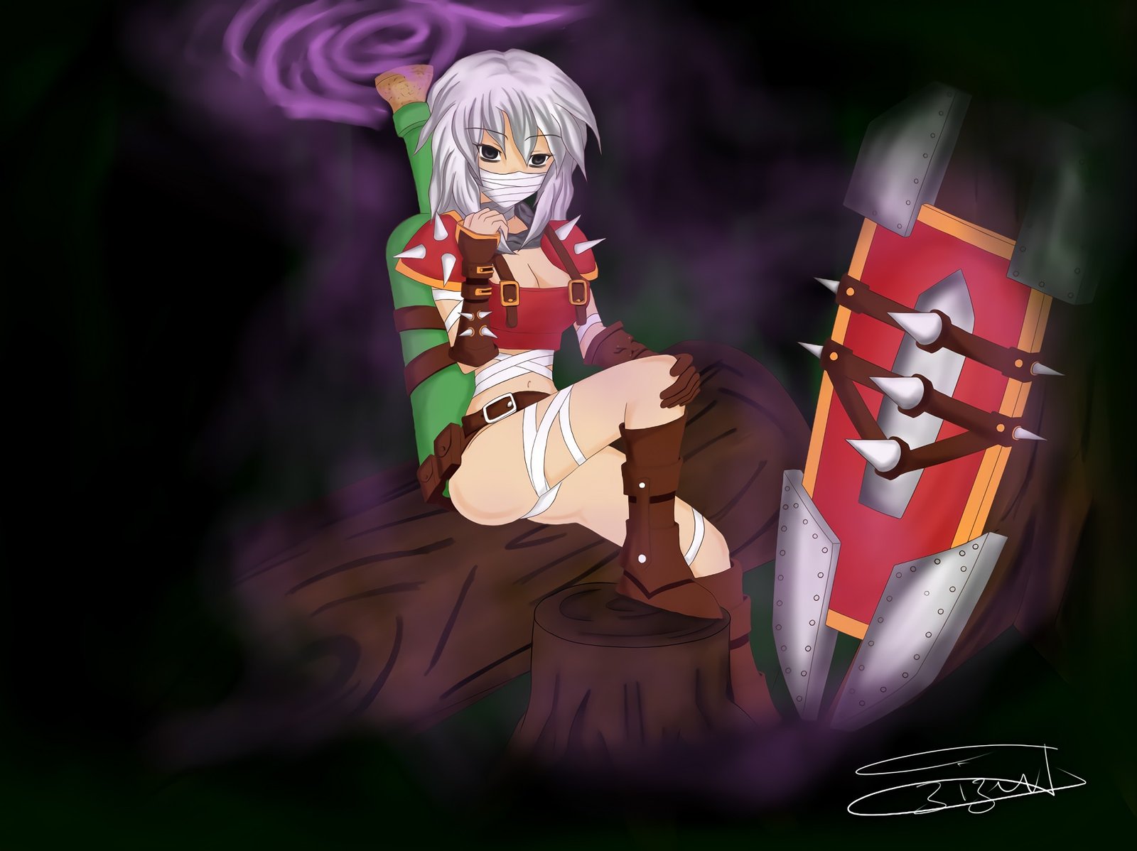 Female Singed by mmbgstatic Gender Swap Bend HD Wallpaper Fan Art Artwork League of Legends lol