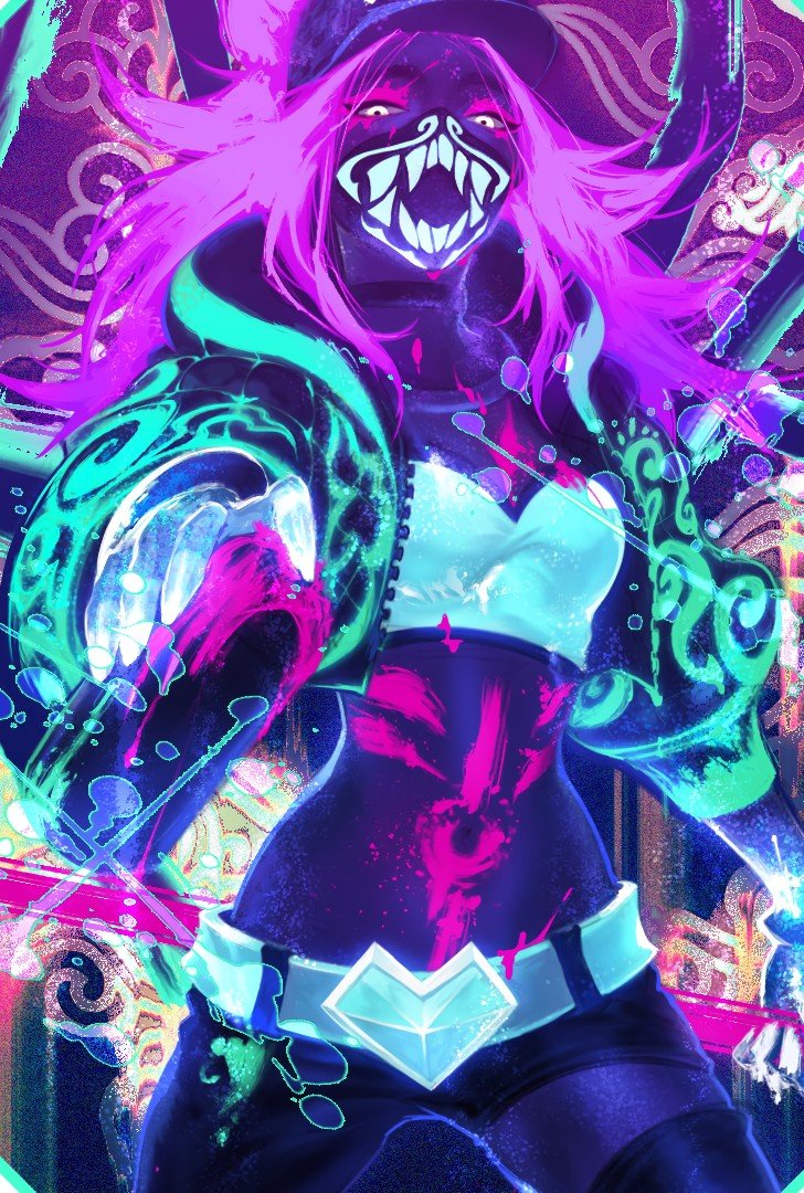 K/DA Akali by Nacho Boy HD Wallpaper Background Fan Art Artwork League of Legends lol