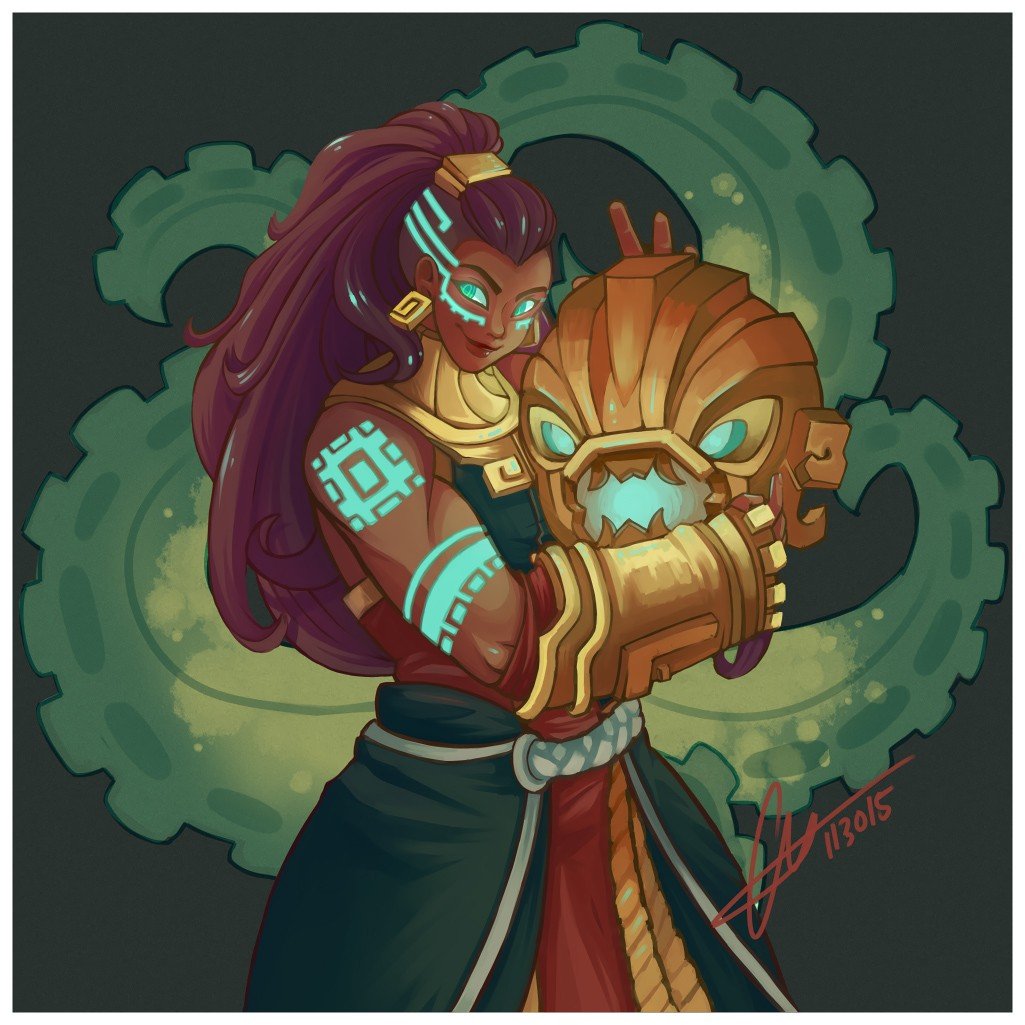 Illaoi by crystalmew HD Wallpaper Fan Art Artwork League of Legends lol