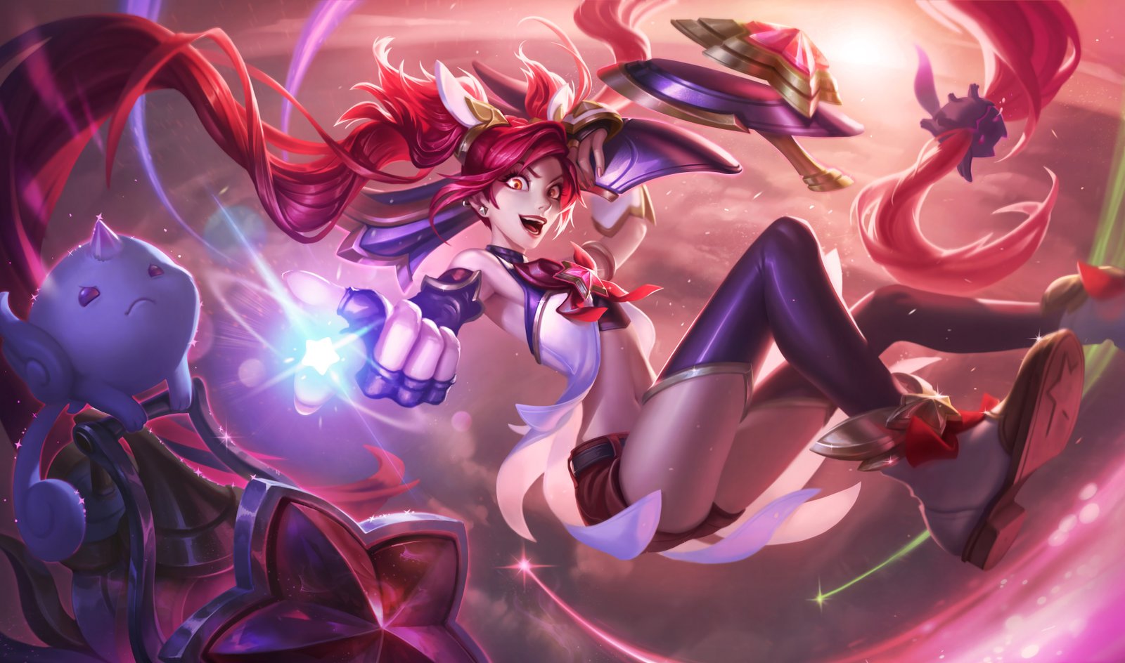 Star Guardian Jinx Splash Art HD 4k 6k Wallpaper Background Official Art Artwork League of Legends lol