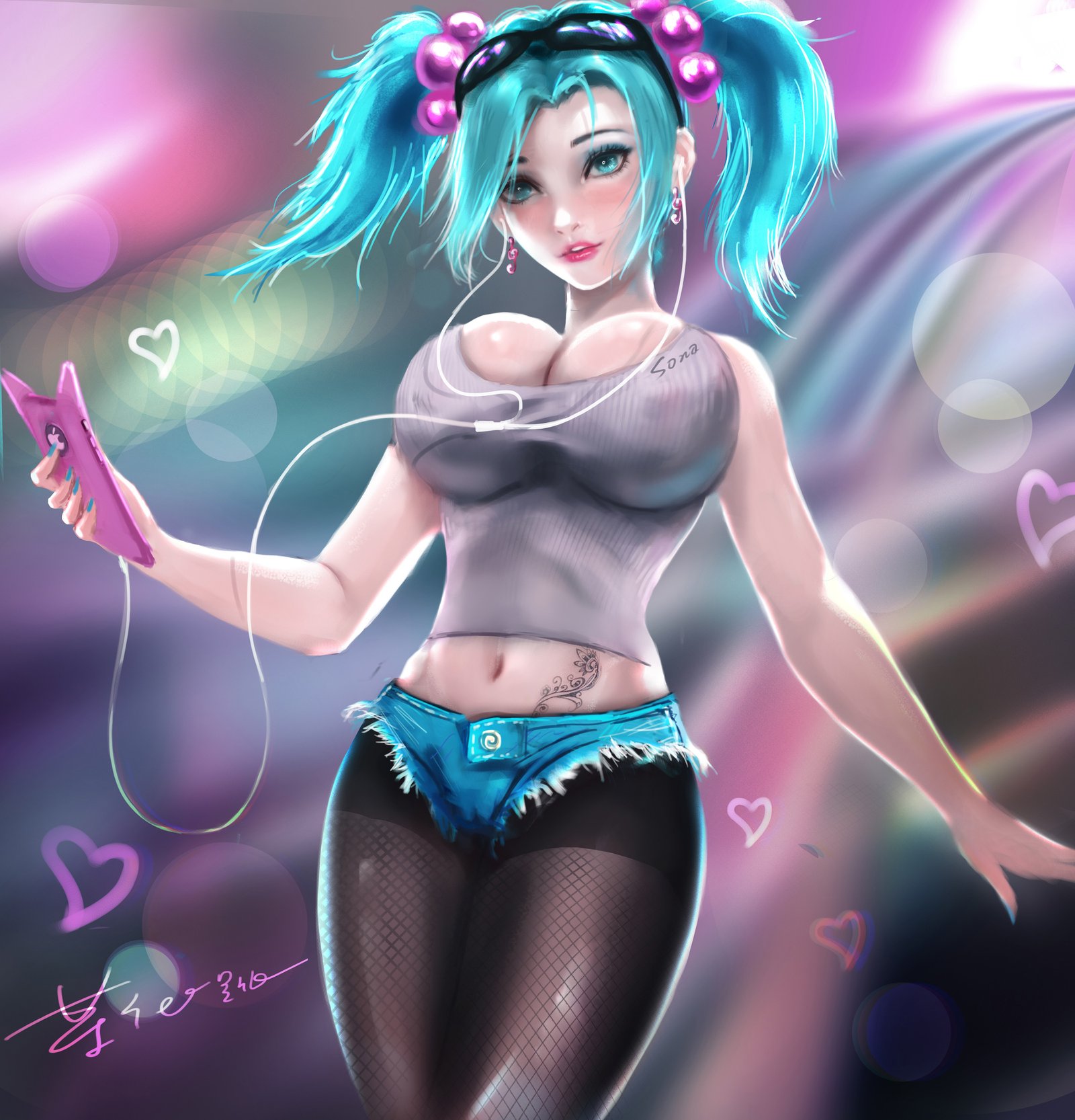 Sona by 某个心跳 HD Wallpaper Background Fan Art Artwork League of Legends lol