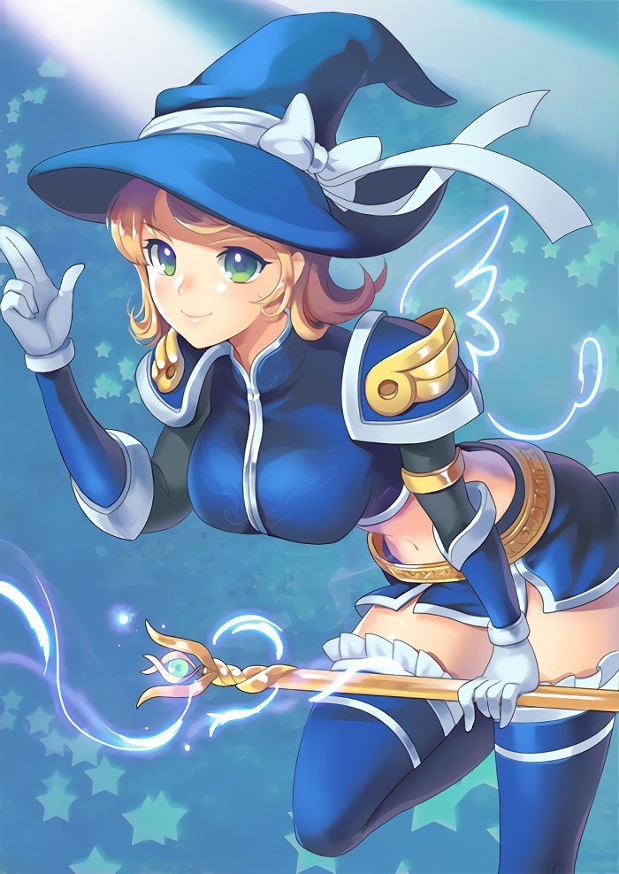 Sorceress Lux by dakun87 HD Wallpaper Fan Art Artwork League of Legends lol