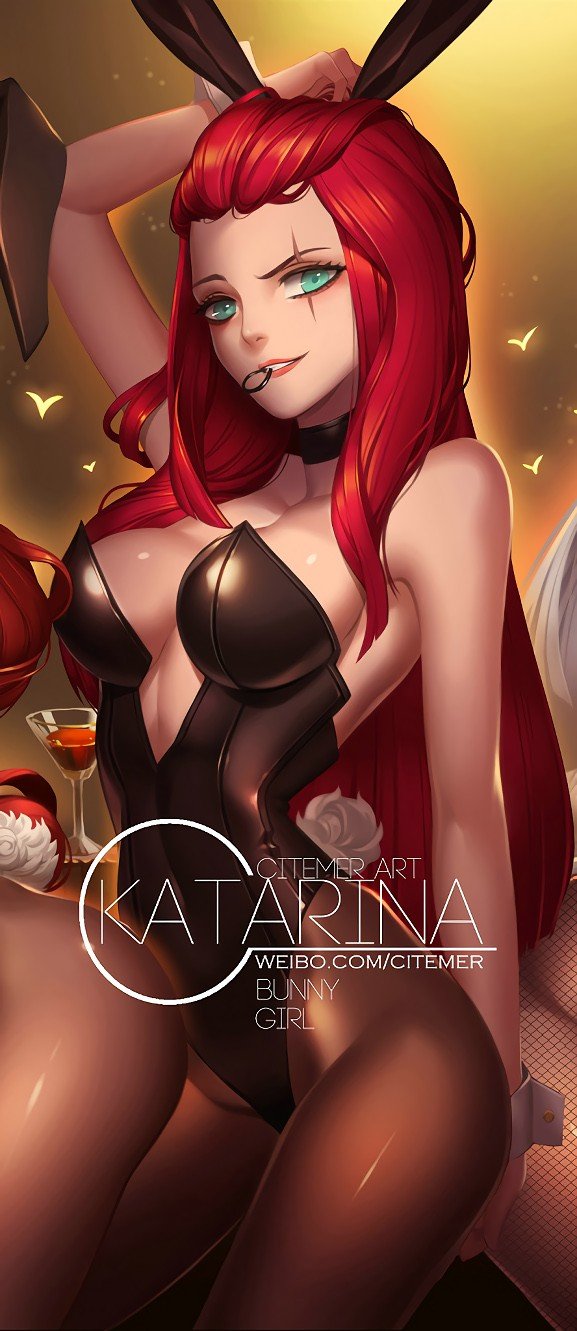 Battle Bunny Katarina by citemer HD Wallpaper Fan Art Artwork League of Legends lol