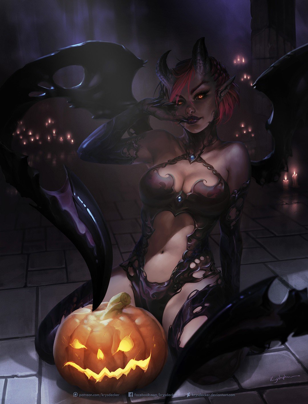 Halloween Evelynn Rework by krysdecker HD Wallpaper Background Fan Art Artwork League of Legends lol