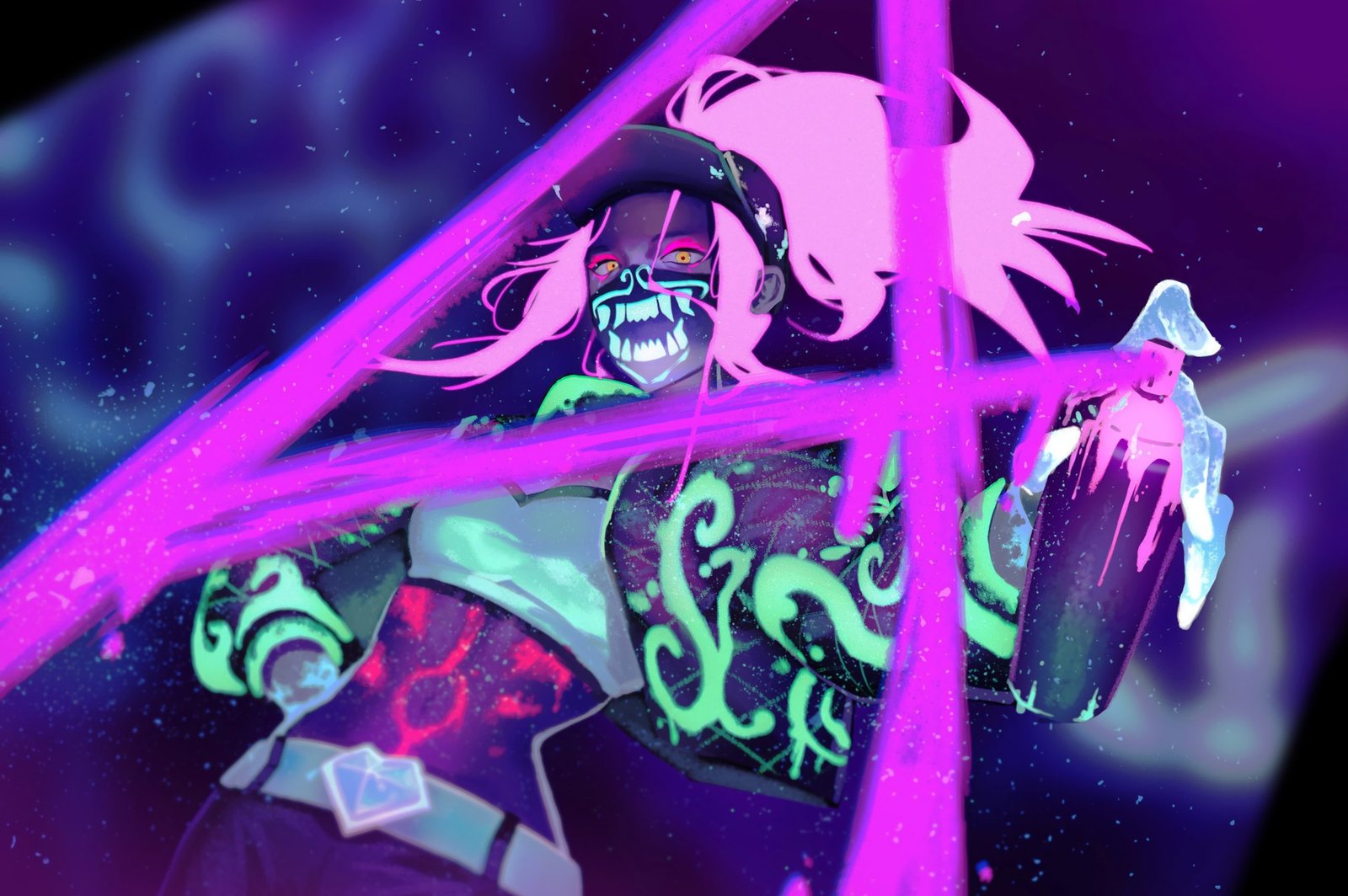 K/DA Akali by Hojeong Lee HD Wallpaper Background Fan Art Artwork League of Legends lol
