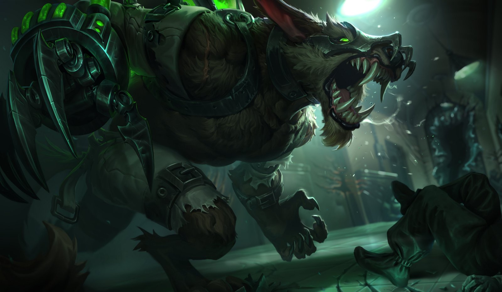 Feral Warwick Splash Art Update HD 4k 6k Wallpaper Background Official Art Artwork League of Legends lol