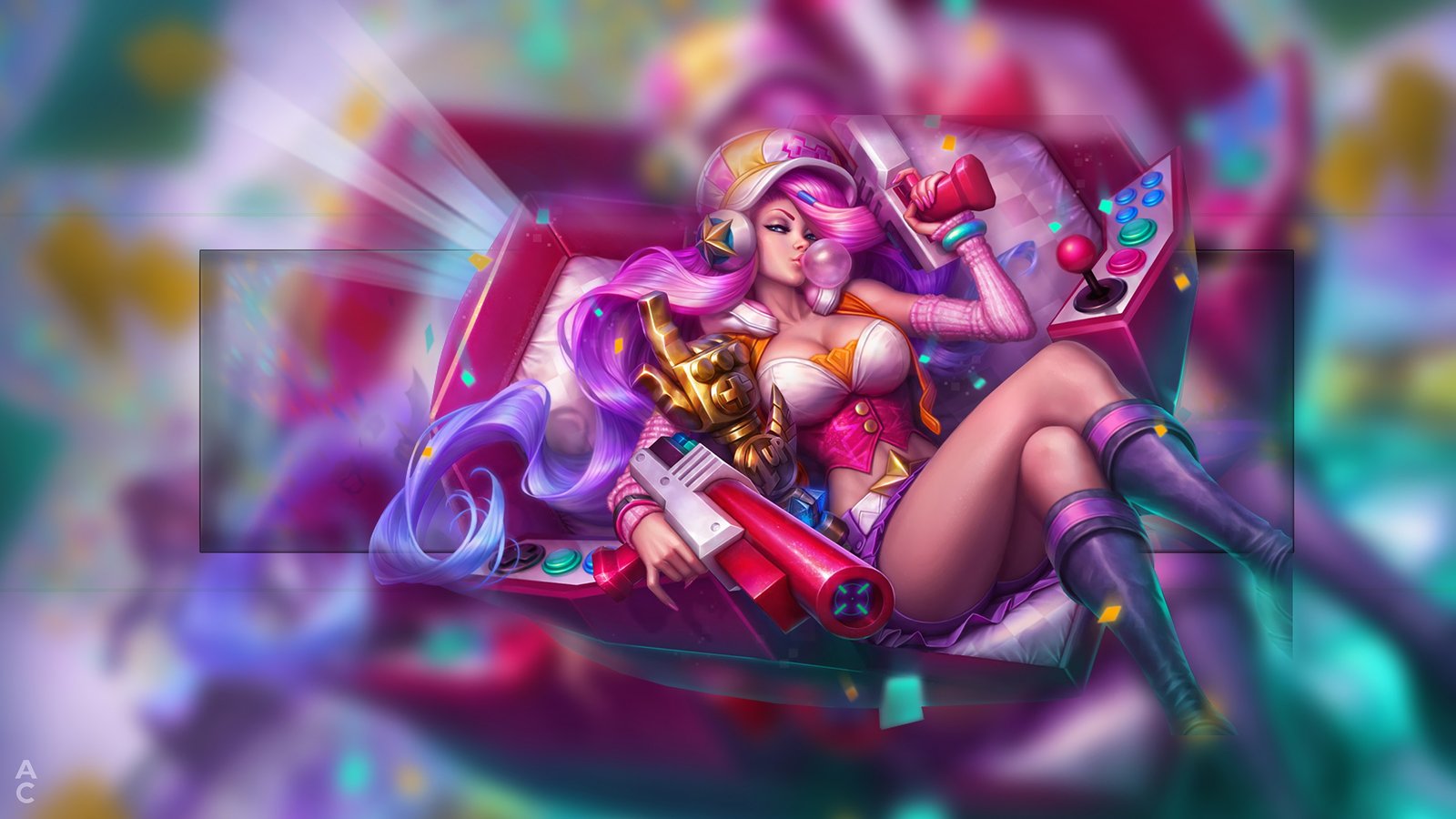 Arcade Miss Fortune by anneclarise HD Wallpaper Fan Art Artwork League of Legends lol