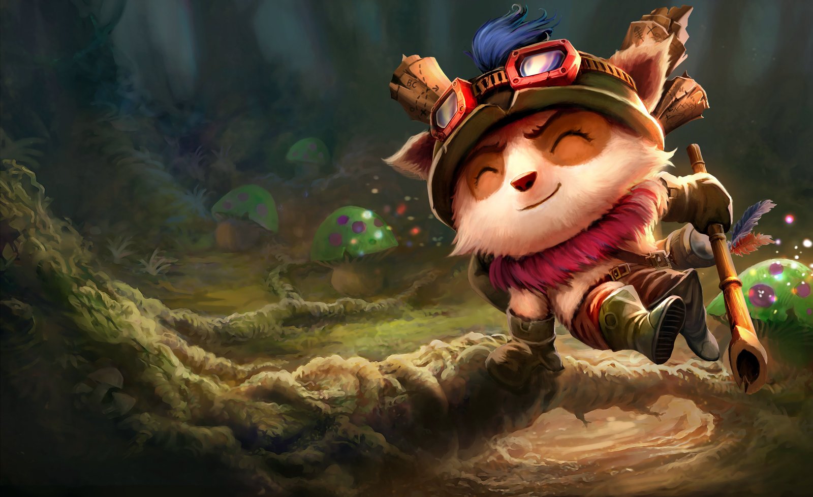 Classic Teemo Splash Art HD 4k Wallpaper Background Official Art Artwork League of Legends lol