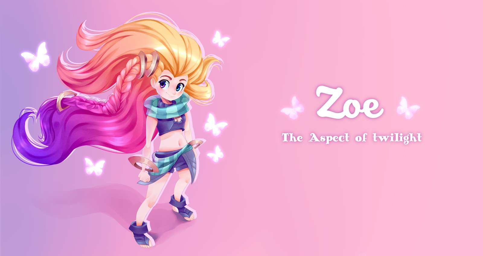 Zoe by TheOdekoYma HD 4k Wallpaper Background Fan Art Artwork League of Legends lol