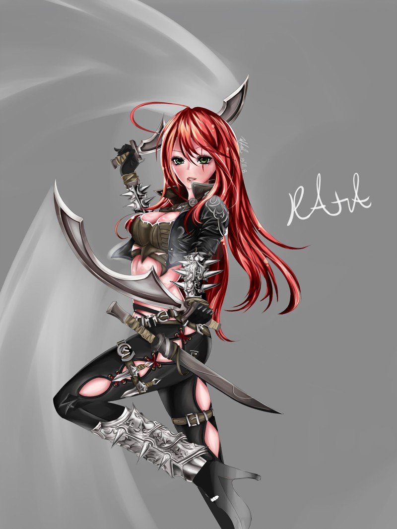 Katarina by YoiYoi HD Wallpaper Fan Art Artwork League of Legends lol