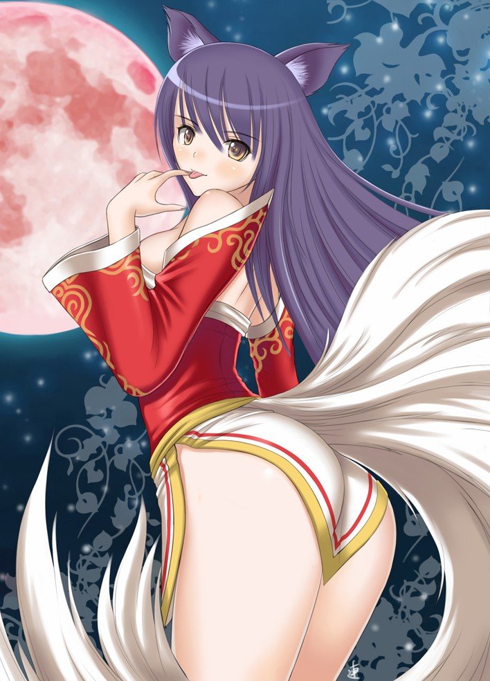 Ahri by 紫煙 League of Legends Fan Art Artwork Wallpaper lol