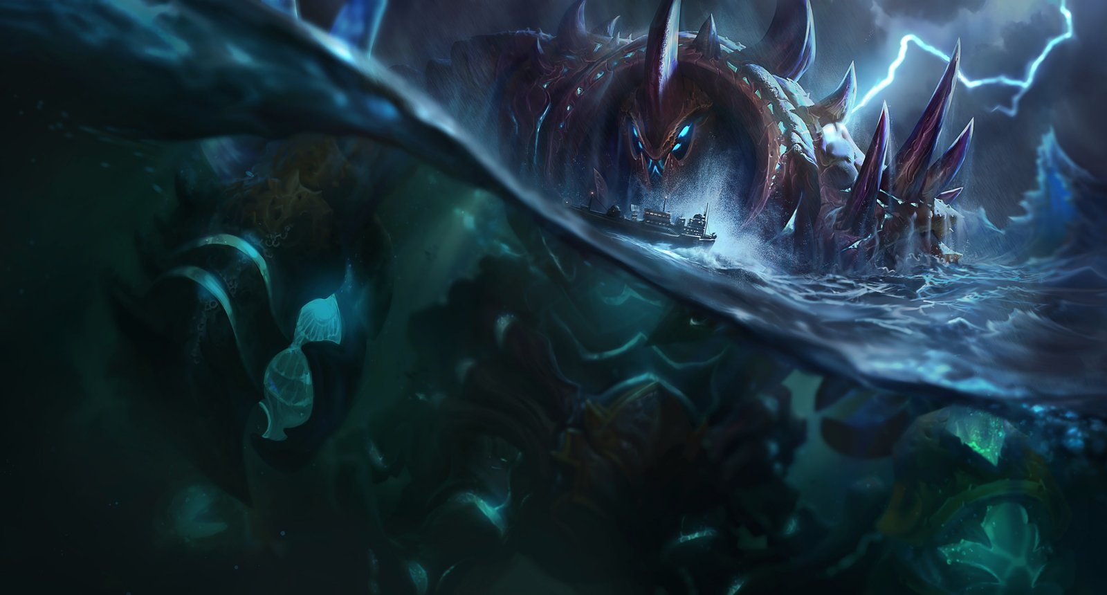 Giant Enemy Crabgot Splash Art HD 4k Wallpaper Background Official Art Artwork League of Legends lol