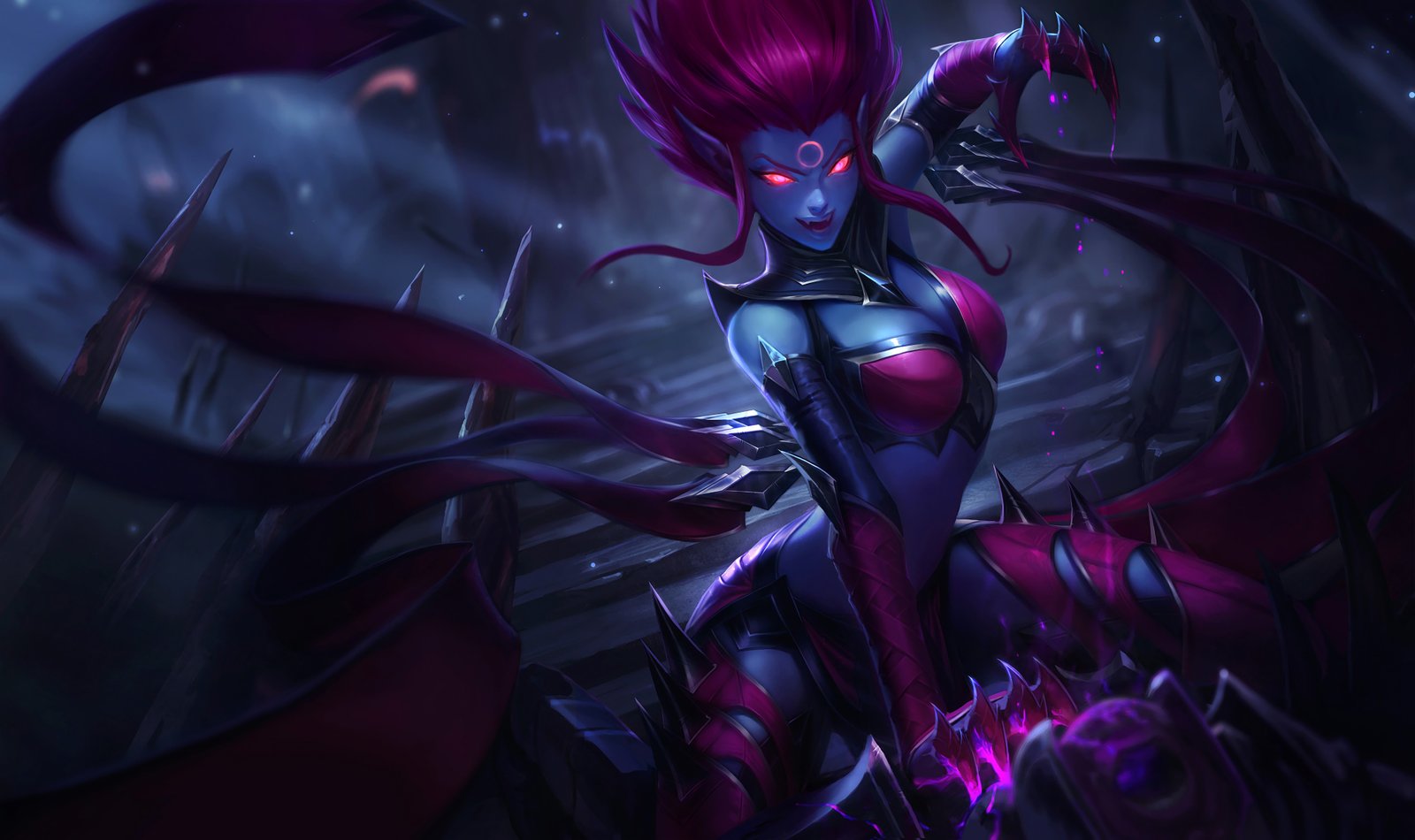 Classic Evelynn Splash Art League of Legends Artwork Wallpaper lol