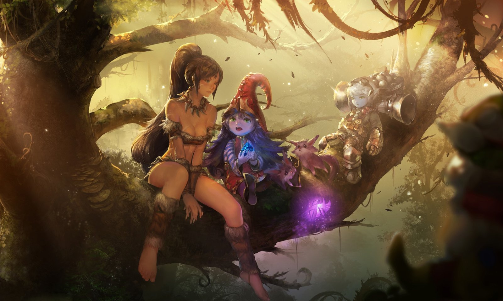 Nidalee, Lulu and Tristana | Wallpapers & Fan Arts | League Of Legends | LoL  Stats