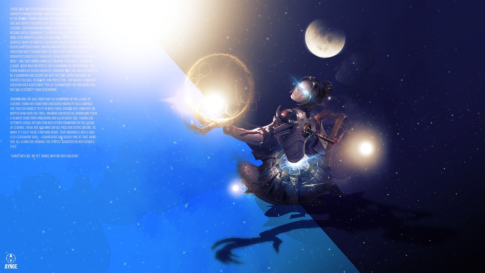 Orianna by Aynoe HD Wallpaper Fan Artwork League of Legends lol