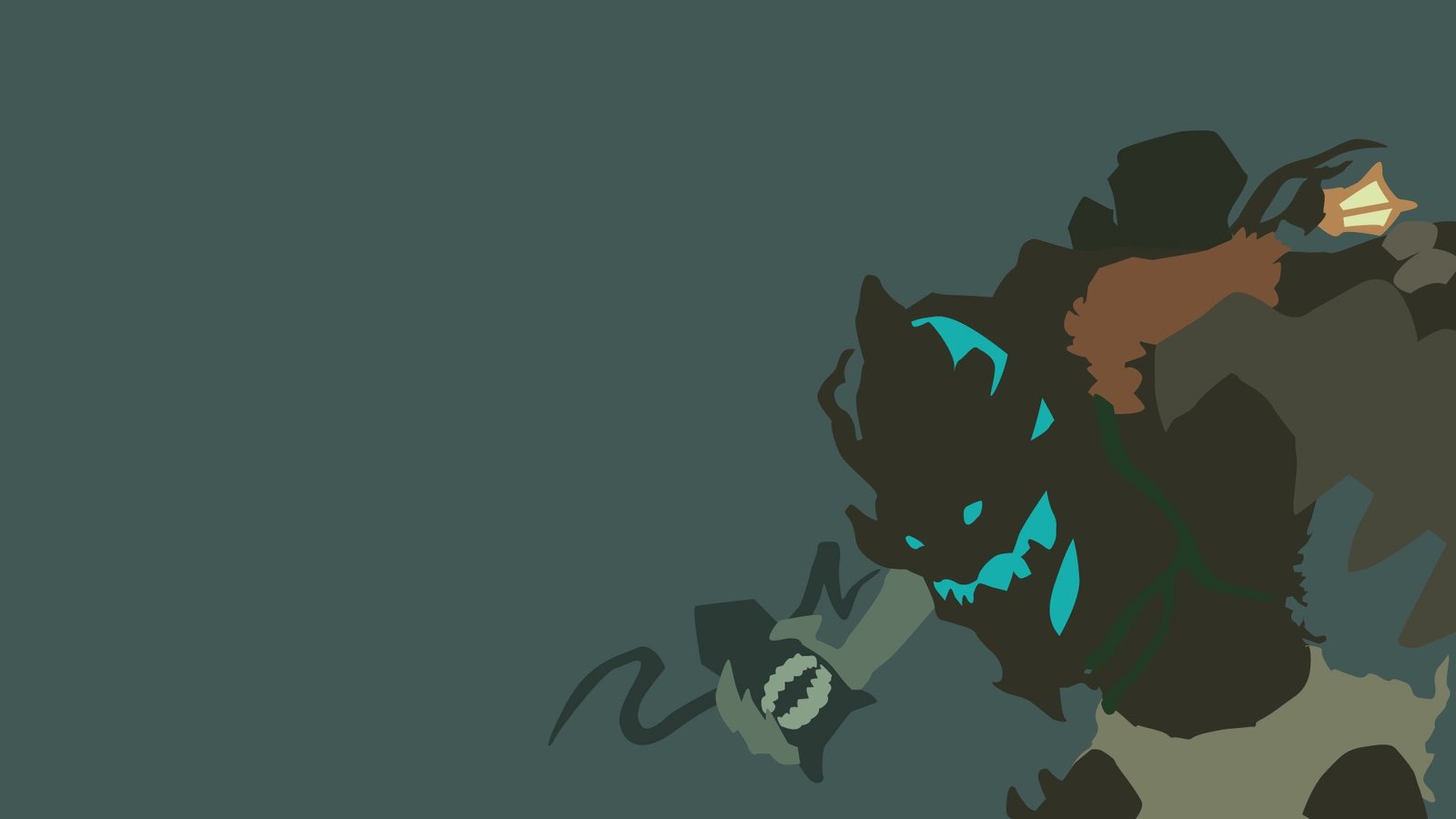 Haunted Maokai Minimalistic by Sovietpancake HD Wallpaper Fan Art Artwork League of Legends lol