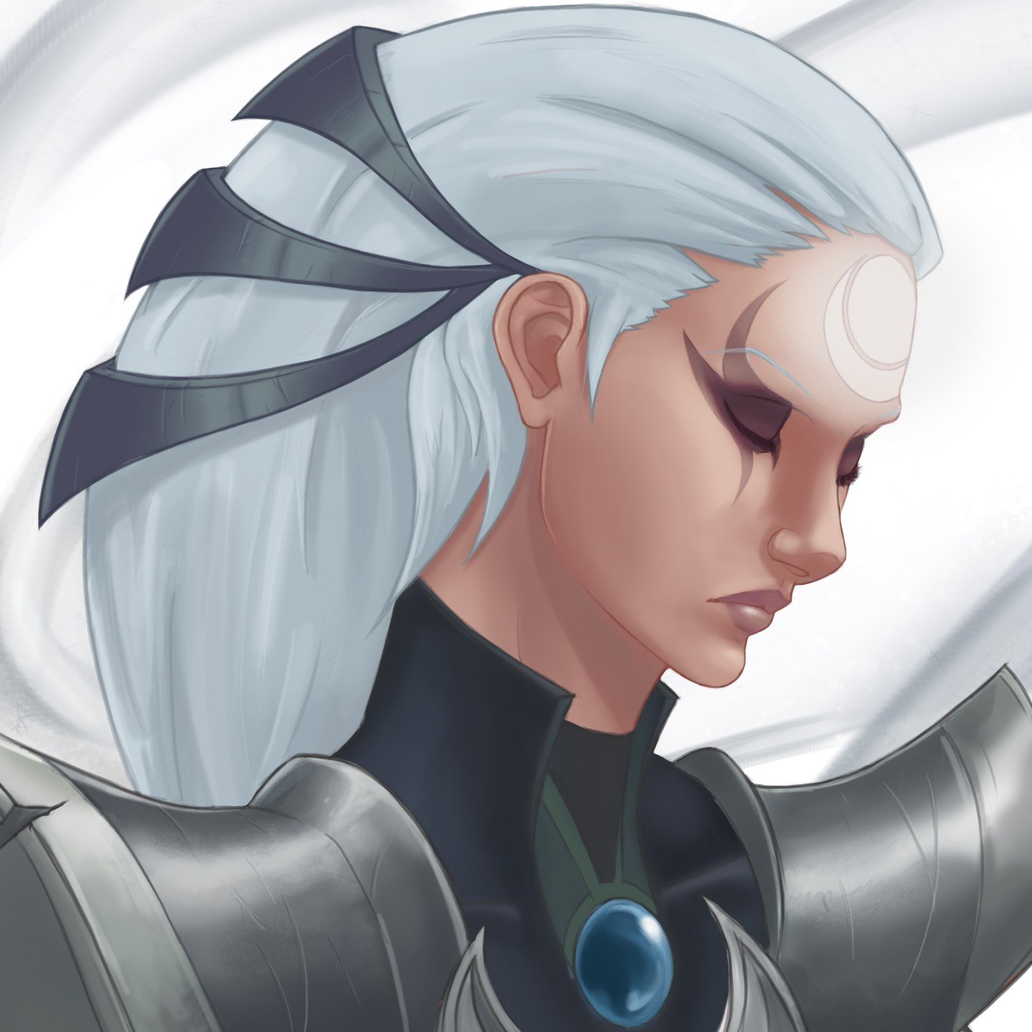 Diana by AriesOnIce League of Legends Artwork Wallpaper lol