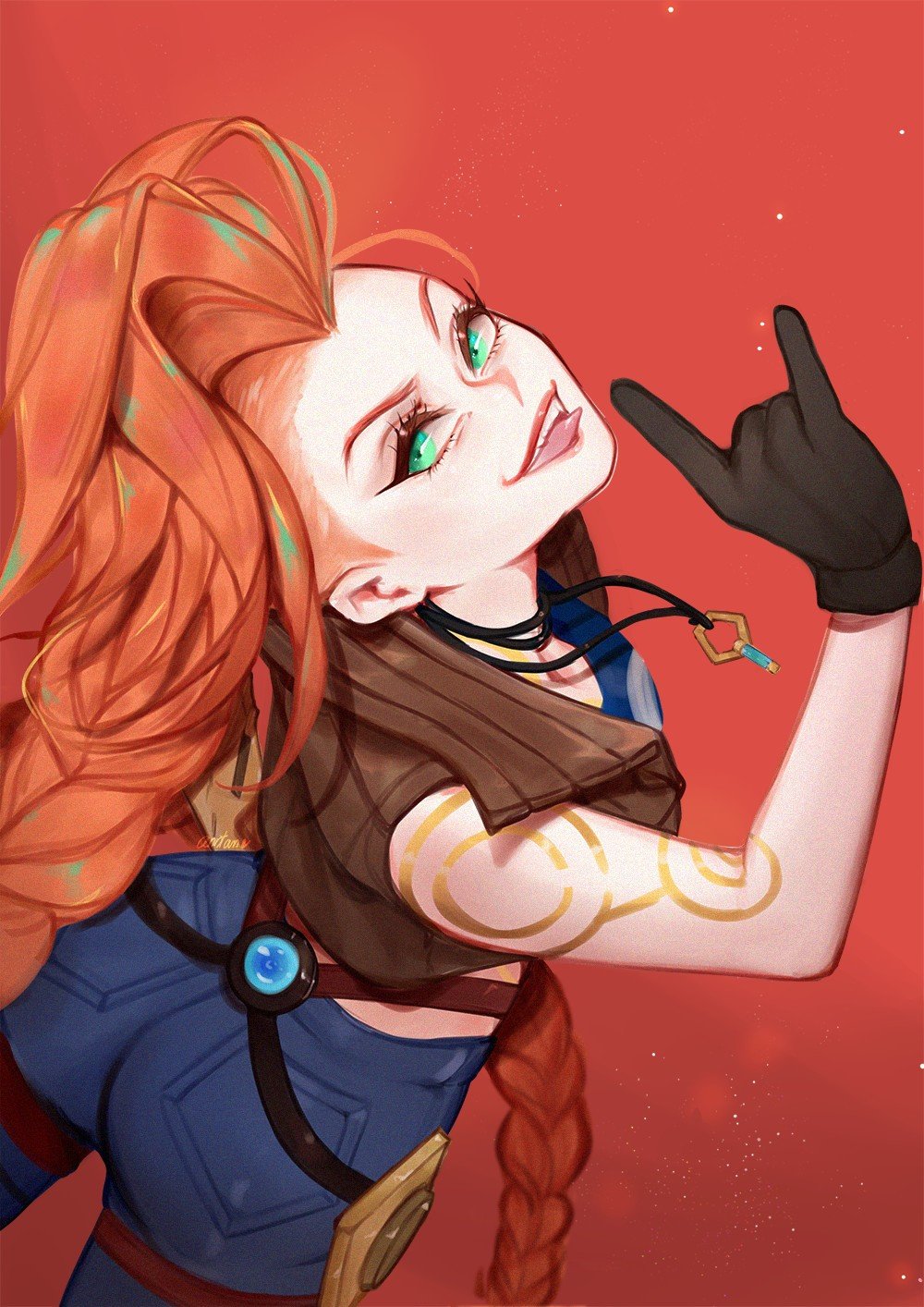 Odyssey Jinx by anntan HD Wallpaper Background Fan Art Artwork League of Legends lol