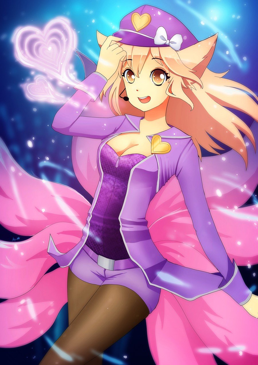 Popstar Ahri by Puffyko League of Legends Artwork Wallpaper lol
