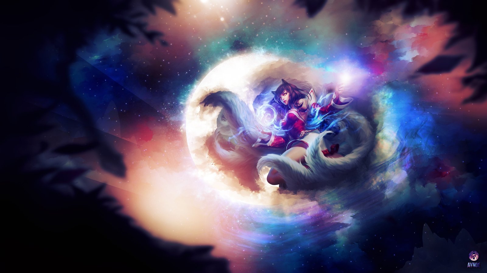 Ahri by Aynoe (2) League of Legends Artwork Wallpaper lol Fan Art