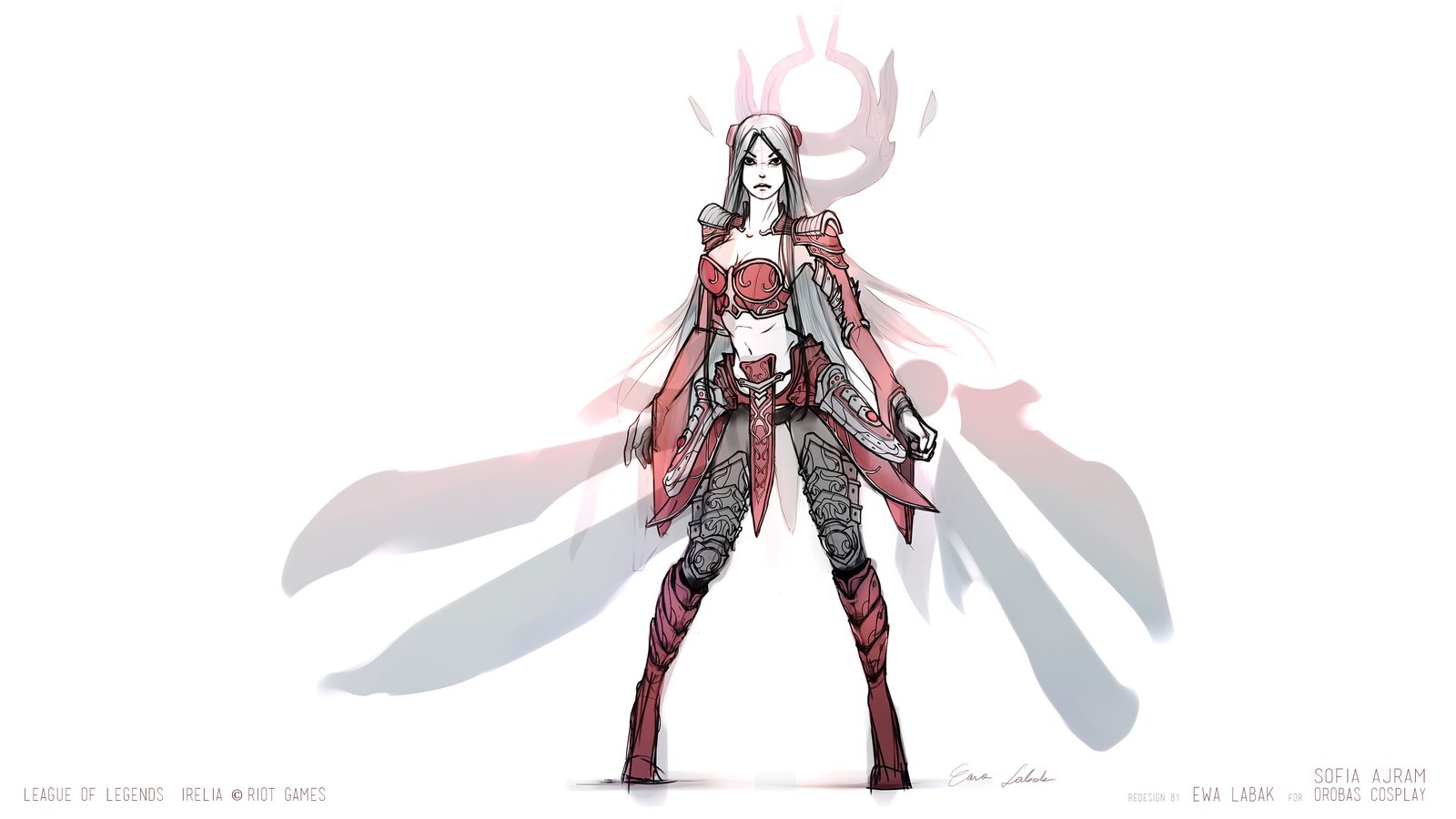 Irelia Redesign by EwaLabak HD Wallpaper Fan Art Artwork League of Legends lol