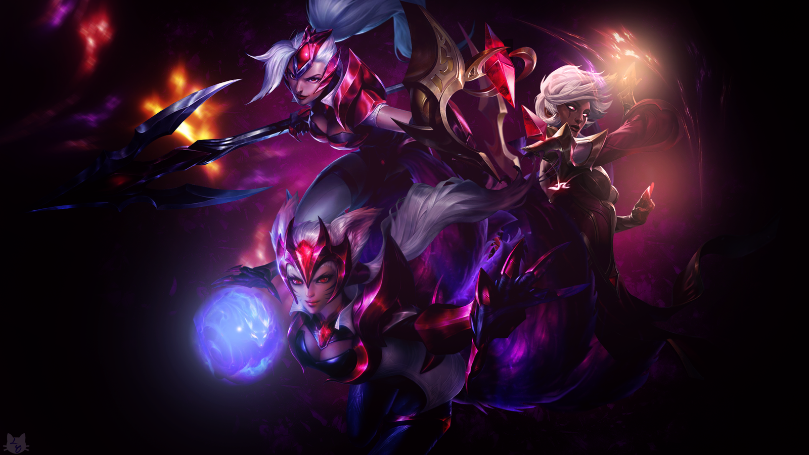 Ahri, Karma & Nidalee