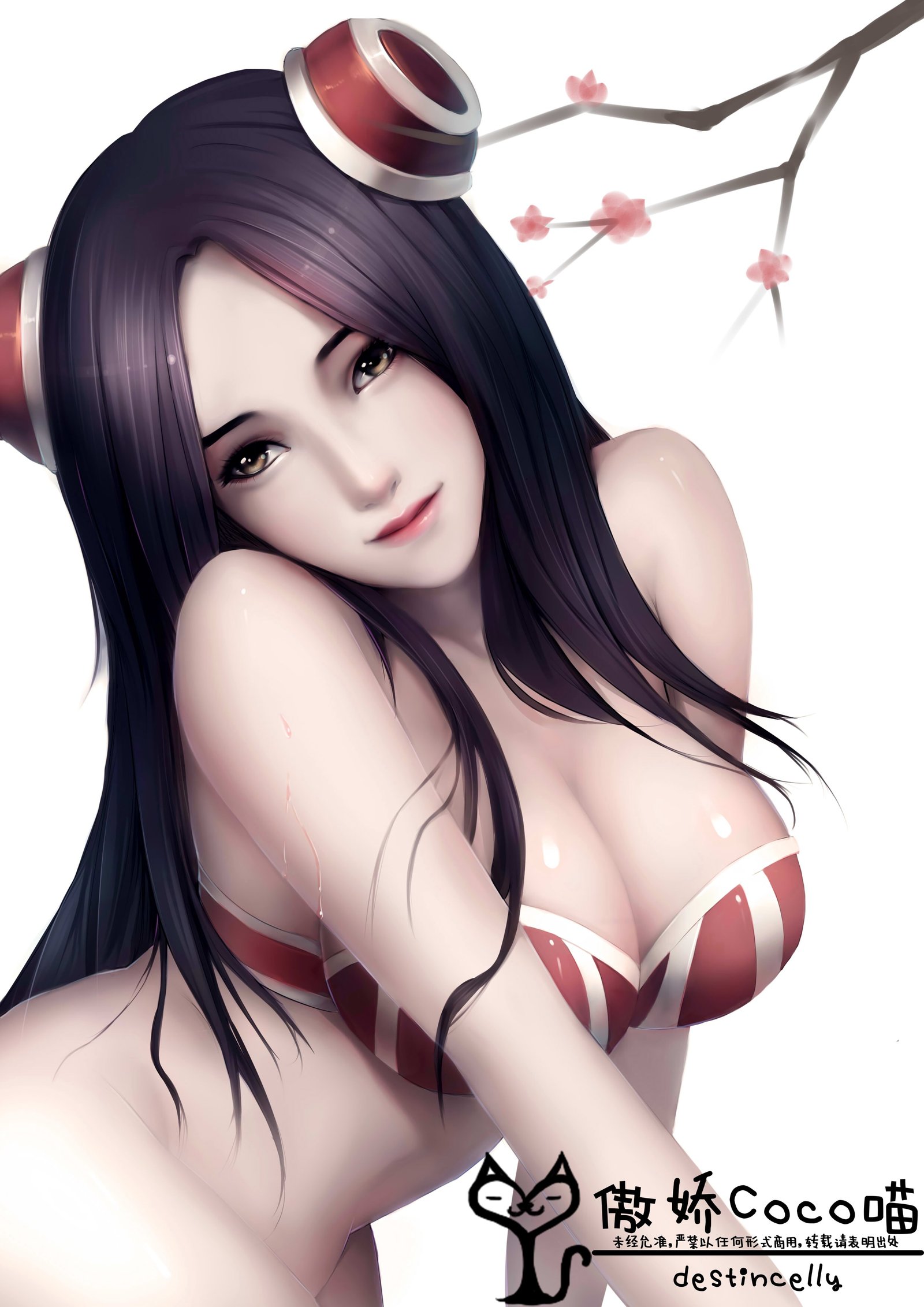 Pool Party Irelia by destincelly HD Wallpaper Fan Art Artwork League of Legends lol