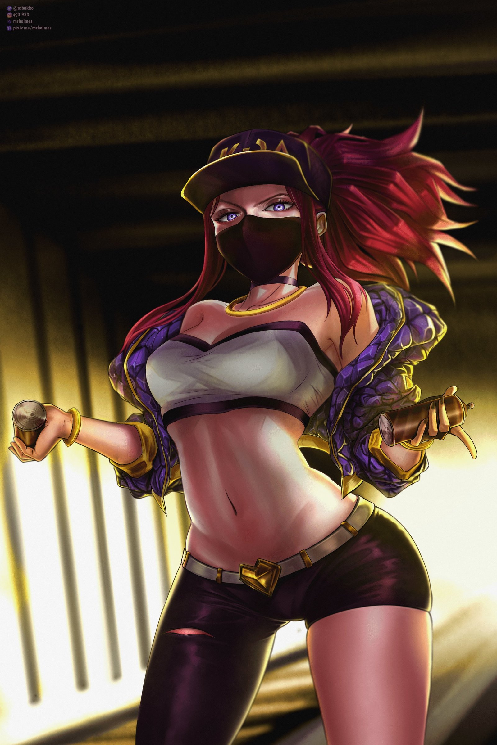 K/DA Akali by mrholmes HD Wallpaper Background Fan Art Artwork League of Legends lol