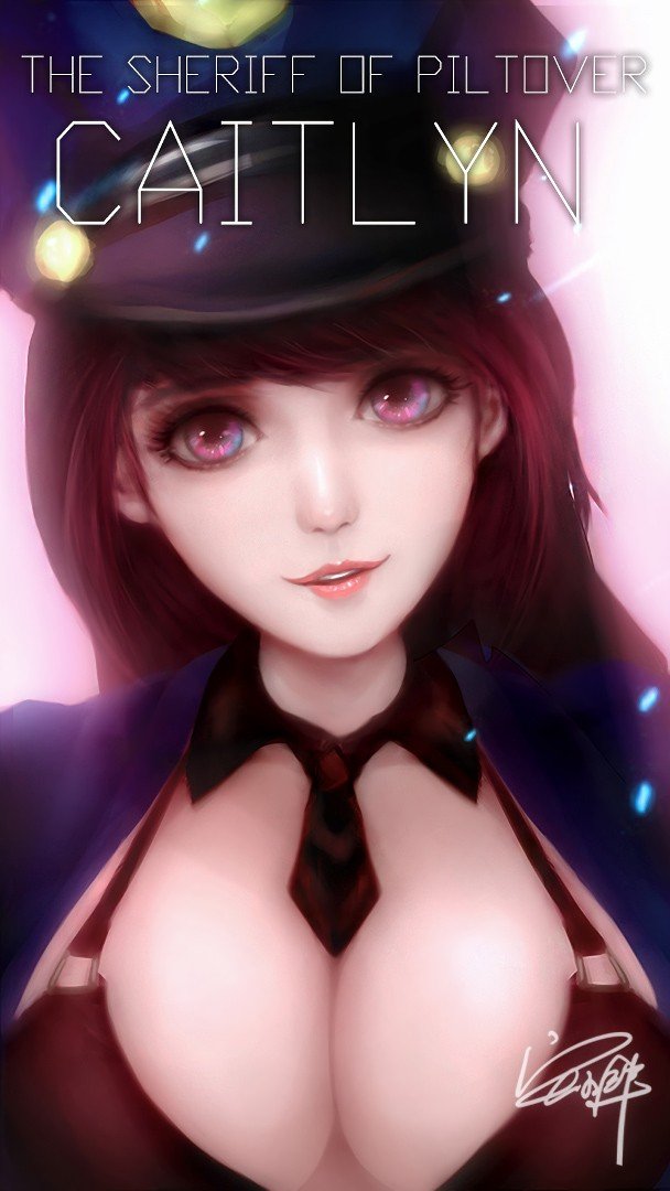 Officer Caitlyn by 宅小匪 (2) HD Wallpaper Artwork Fan Art League of Legends lol