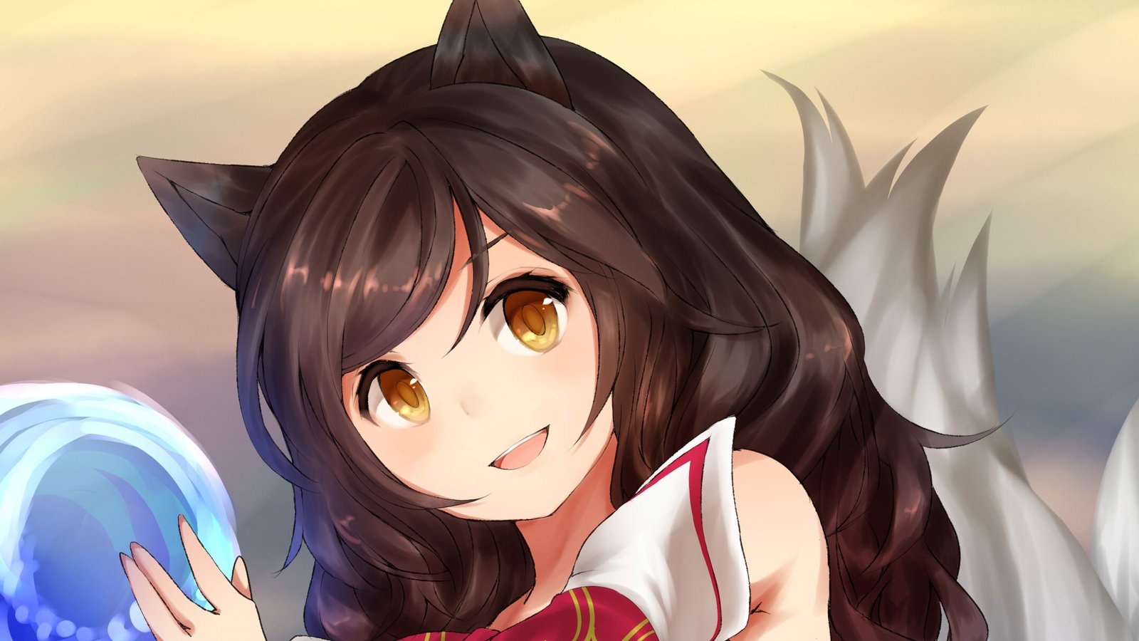 Ahri by ねむぬた League of Legends Artwork HD Wallpaper lol Fan ArtFan Art Artwork