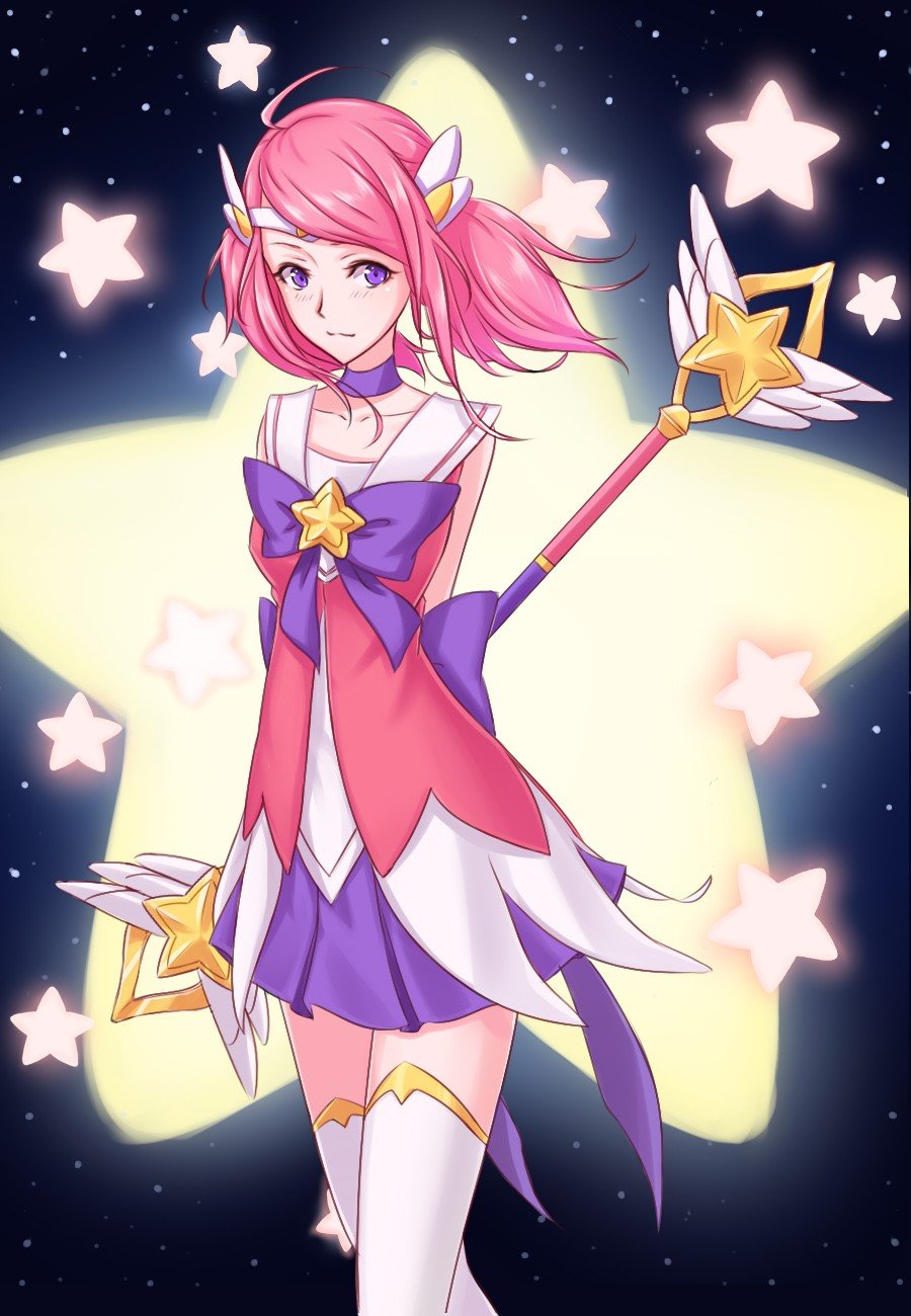 Star Guardian Lux by 深眸倒影 HD Wallpaper Fan Art Artwork League of Legends lol
