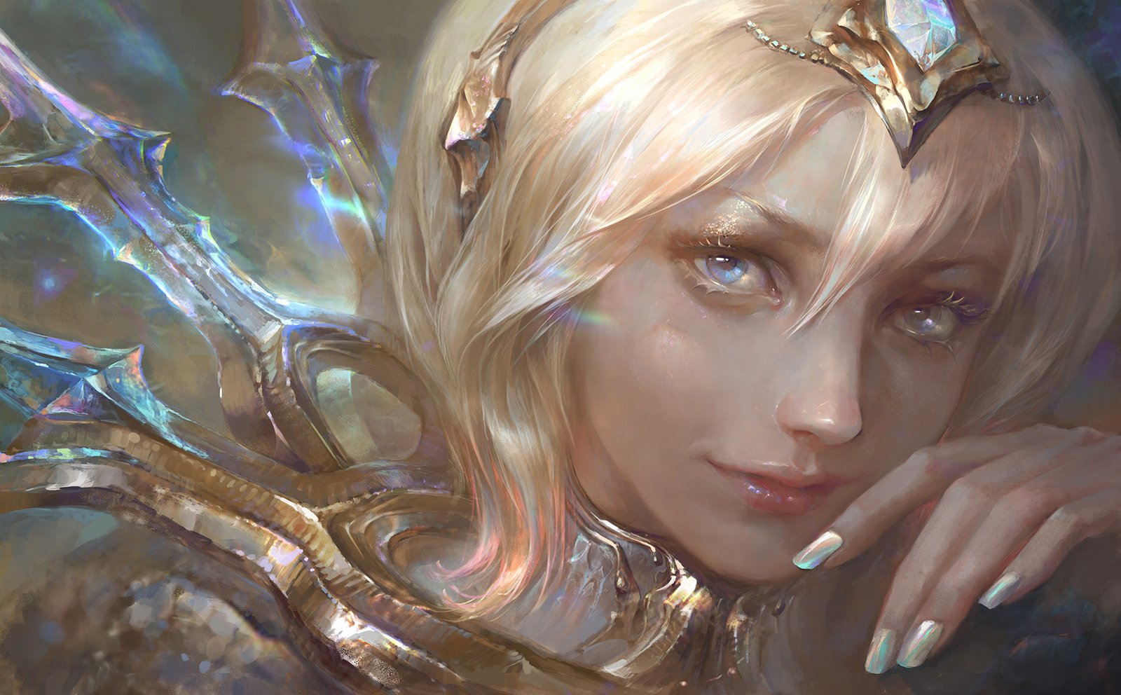 Elementalist Lux Light Promo Art League of Legends Artwork Wallpaper lol