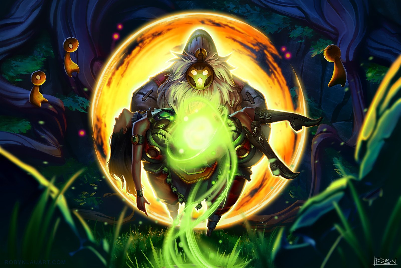 Bard & Sivir by robynlauart HD Wallpaper Artwork Fan Art League of Legends lol