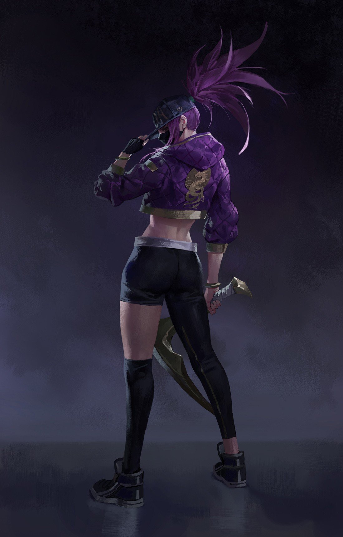 K/DA Akali by kangdh1202 HD Wallpaper Background Fan Art Artwork League of Legends lol