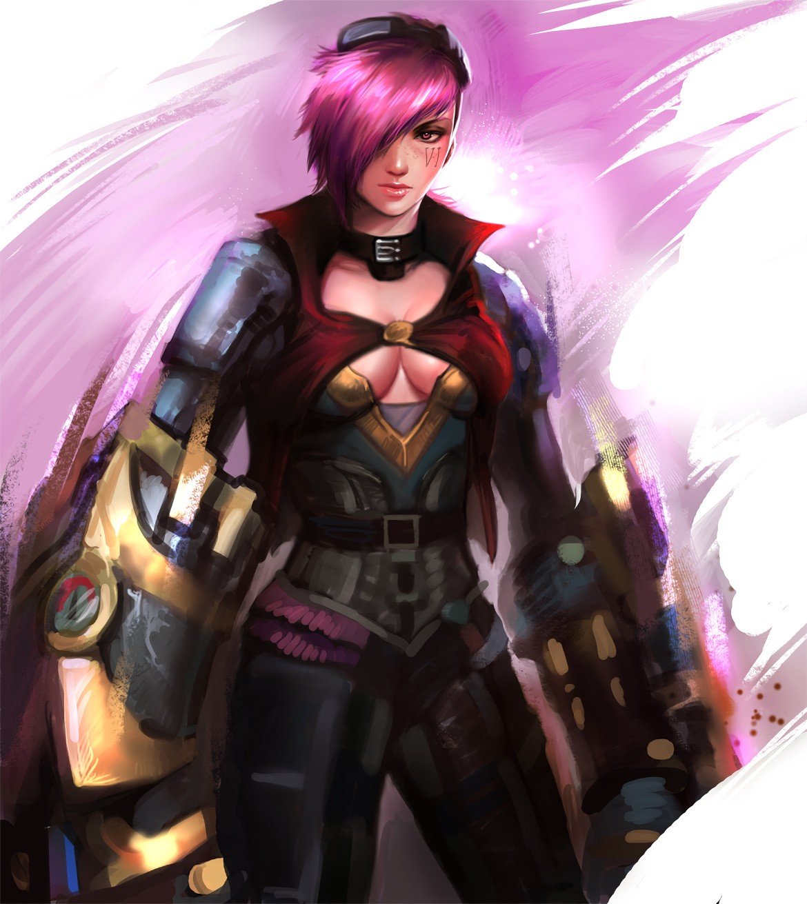 Vi by yy6242 (2) HD Wallpaper Fan Art Artwork League of Legends lol HD Wallpaper Fan Art Artwork League of Legends lol