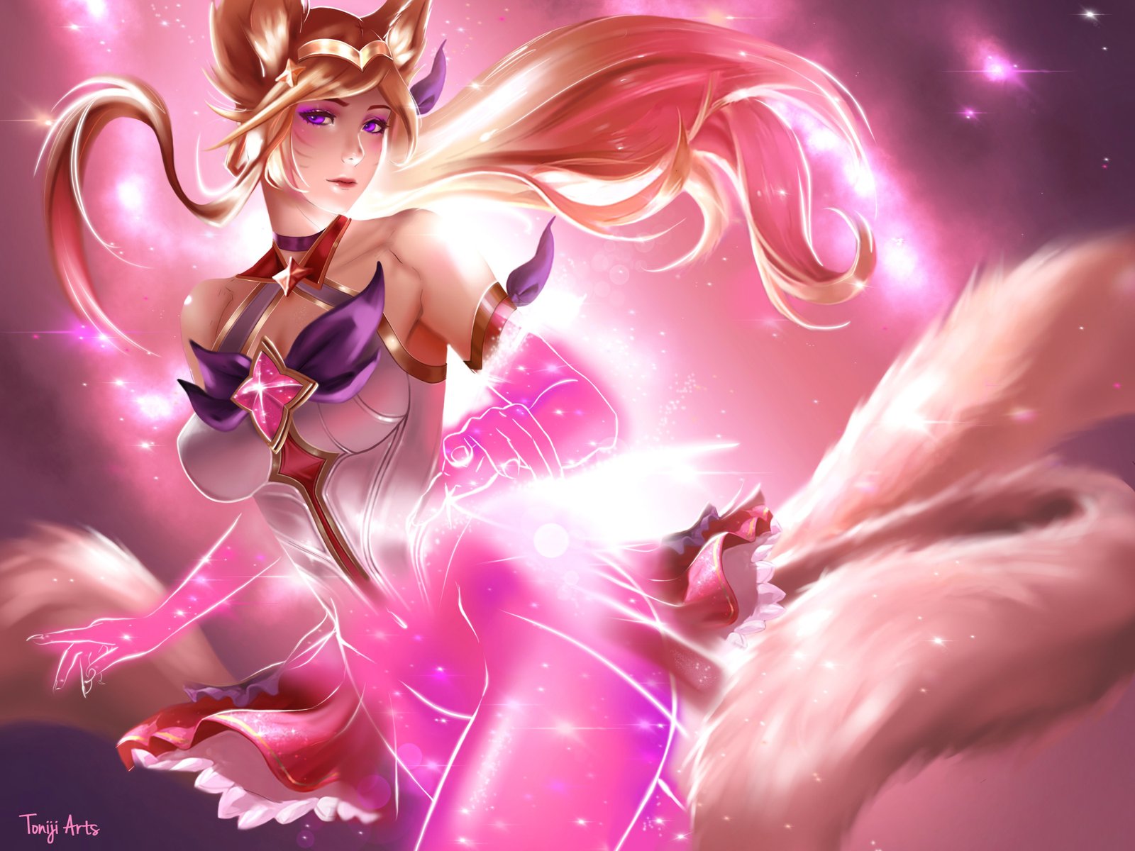 Star Guardian Ahri Transformation Wallpapers And Fan Arts League Of Legends Lol Stats 