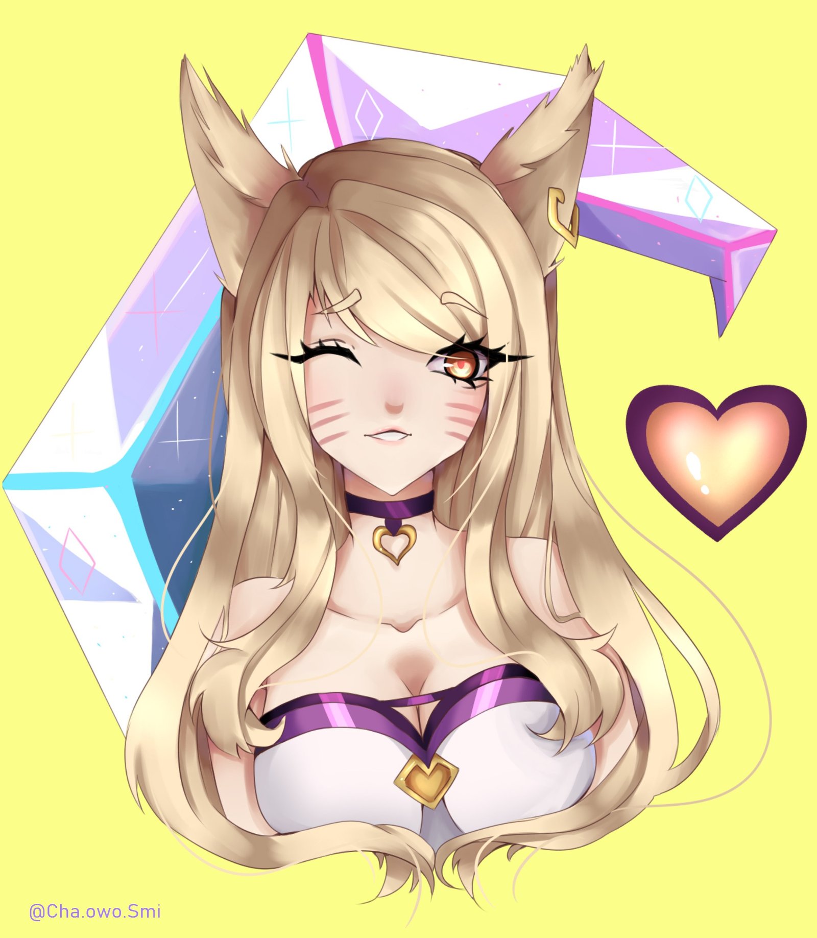 K/DA Ahri by LunacyDoll HD Wallpaper Background Fan Art Artwork League of Legends lol