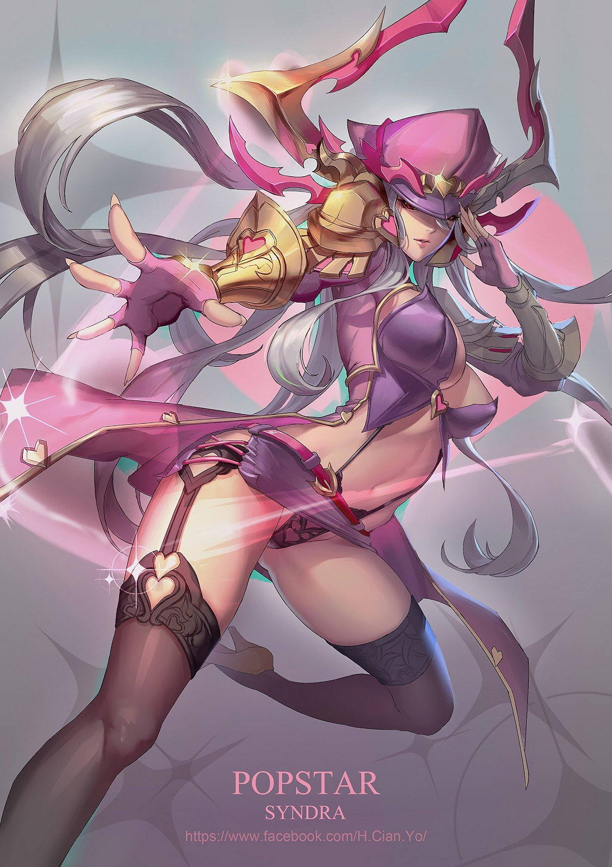 Popstar Syndra by Cian yo HD Wallpaper Fan Art Artwork League of Legends lol