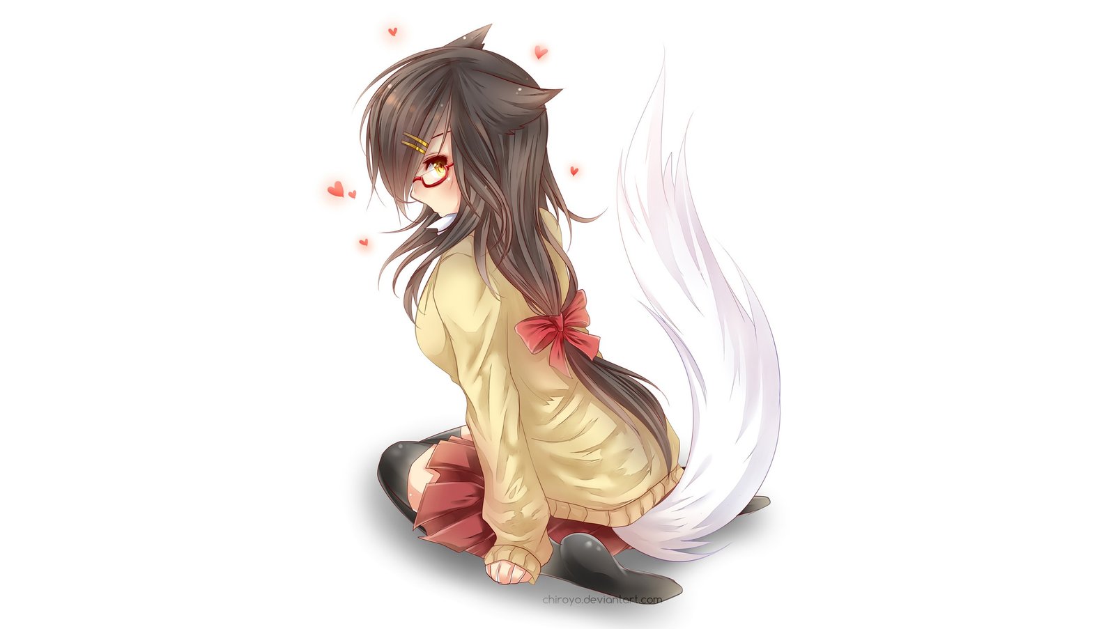 School Girl Ahri (Academy) by 毅毅 League of Legends Artwork Wallpaper lol Fan Art (2)